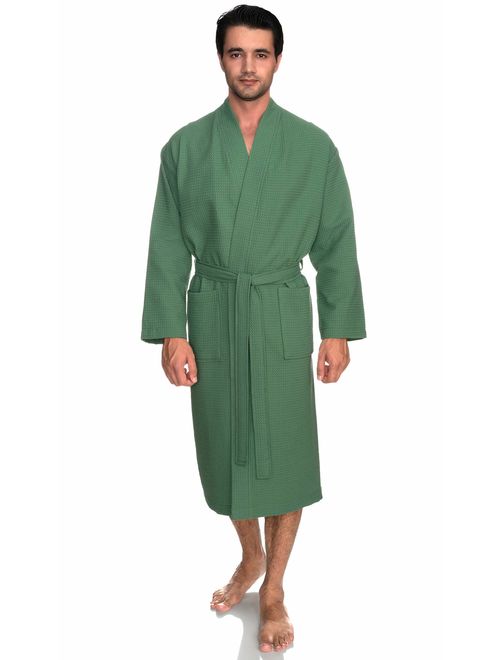 TowelSelections Men's Robe, Kimono Waffle Spa Bathrobe