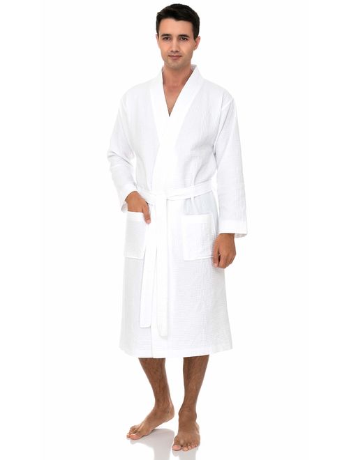 TowelSelections Men's Robe, Kimono Waffle Spa Bathrobe