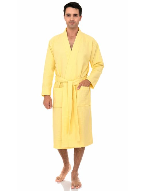 TowelSelections Men's Robe, Kimono Waffle Spa Bathrobe