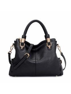 Kattee Women's Genuine Leather Purses and Handbags, Satchel Tote Shoulder Bag