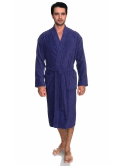 TowelSelections Men's Robe, Turkish Cotton Terry Kimono Bathrobe