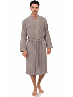 TowelSelections Men's Robe, Turkish Cotton Terry Kimono Bathrobe