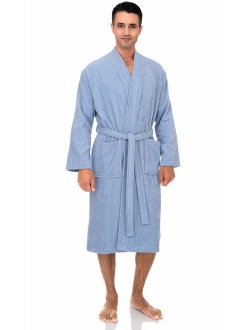 TowelSelections Men's Robe, Turkish Cotton Terry Kimono Bathrobe