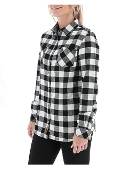 Womens Cottage Escape Flannel Shirt, Sangria Plaid, XX-Large