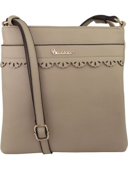 B BRENTANO Vegan Medium Crossbody Handbag Purse