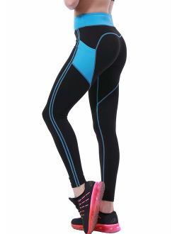 OVESPORT Women's Yoga Pants with Pockets High Waist Active Workout Leggings for Running Sports Fitness Gym