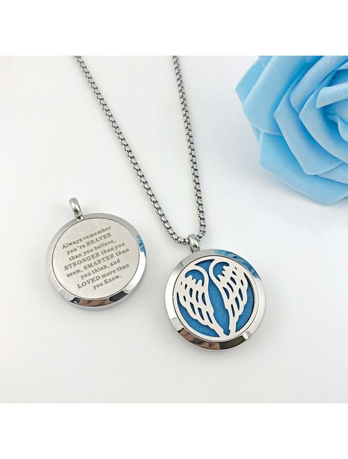 YOUFENG Essential Oil Necklace Diffuser Family Tree of Life Necklace Pendant Aromatherapy Locket Gifts