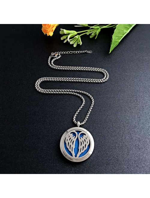 YOUFENG Essential Oil Necklace Diffuser Family Tree of Life Necklace Pendant Aromatherapy Locket Gifts