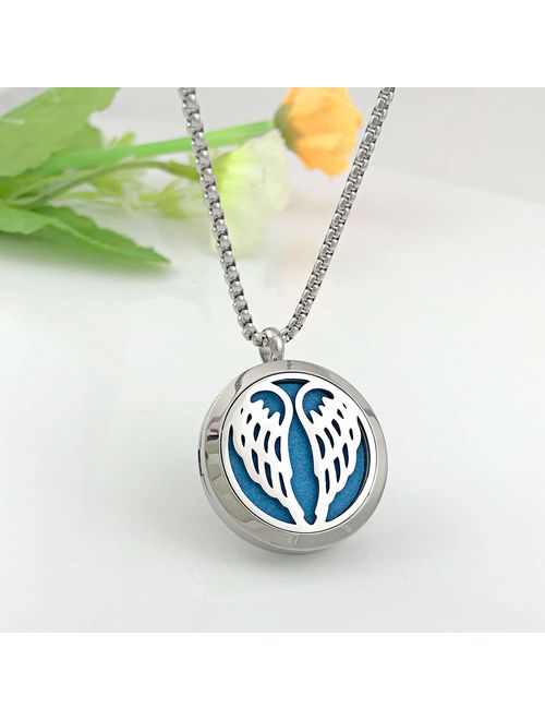 YOUFENG Essential Oil Necklace Diffuser Family Tree of Life Necklace Pendant Aromatherapy Locket Gifts