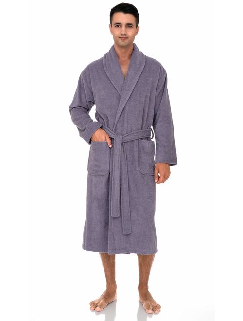 TowelSelections Men's Robe, Turkish Cotton Terry Shawl Bathrobe