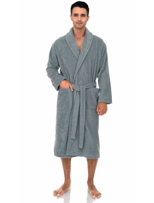 TowelSelections Men's Robe, Turkish Cotton Terry Shawl Bathrobe