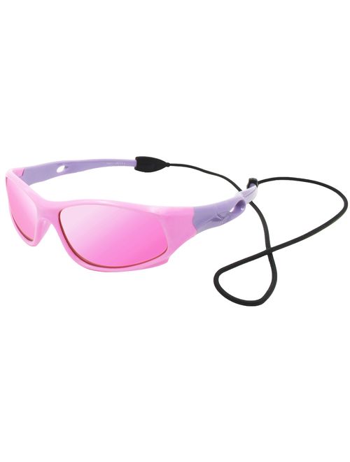 VATTER TR90 Unbreakable Polarized Sport Sunglasses For Kids Boys Girls Youth