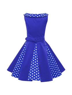 BlackButterfly Kids 'Alexia' Vintage Polka Dot 50's Girls Dress