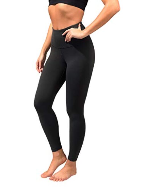 90 Degree By Reflex High Waist Tummy Control Compression Leggings - 7/8 Tummy Control Yoga Pants