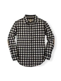 Boys' Long Sleeve Brushed Cotton Flannel Button Down Shirt