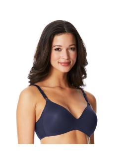 Women's No Side Effects Underarm-Smoothing Comfort Wireless Lightly Lined T-Shirt Bra 1056