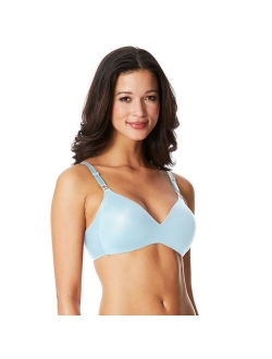 Women's No Side Effects Underarm-Smoothing Comfort Wireless Lightly Lined T-Shirt Bra 1056