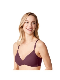 Women's No Side Effects Underarm-Smoothing Comfort Wireless Lightly Lined T-Shirt Bra 1056