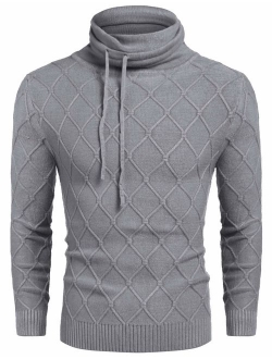 Men's Slim Fit Turtleneck Sweater Thermal Knitted Pullover Sweater