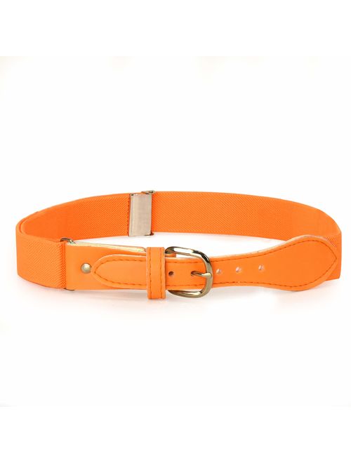 HOLD'EM Kids Toddler Belt Leather Closure Elastic 1" Wide Adjustable Strap