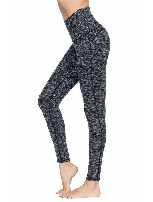 Dragon Fit Compression Yoga Pants Power Stretch Workout Leggings with High Waist Tummy Control