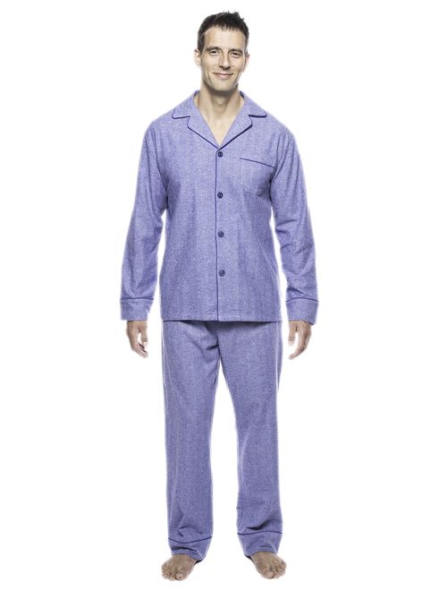 Noble Mount Mens Pajama Set 100% Cotton Flannel Pajamas Set