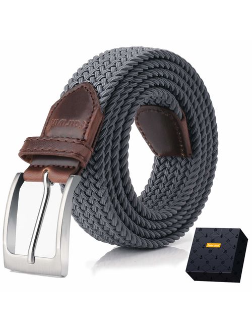 Elastic Braided Belt, Fairwin Enduring Stretch Woven Belt for Men/Women/Junior