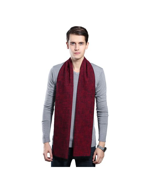 Mens Winter Cashmere Scarf - Ohayomi Fashion Formal Soft Scarves for Men(35 Colors)