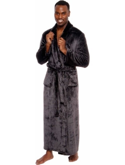 Men's Big and Tall Full Length Long Bathrobe House Coat Pajamas