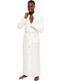 Men's Big and Tall Full Length Long Bathrobe House Coat Pajamas