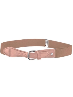 Buyless Fashion Kids Elastic Adjustable Strech Belt with Leather Closure