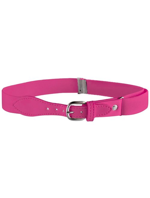 Buyless Fashion Kids Elastic Adjustable Strech Belt with Leather Closure