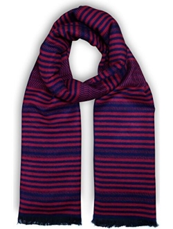 Bleu Nero Luxurious Winter Scarf Premium Cashmere Feel Unique Design Selection