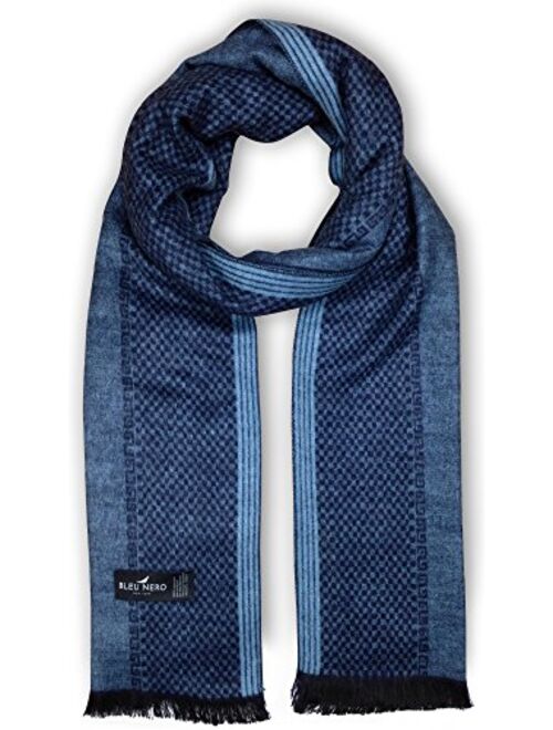 Bleu Nero Luxurious Winter Scarf Premium Cashmere Feel Unique Design Selection