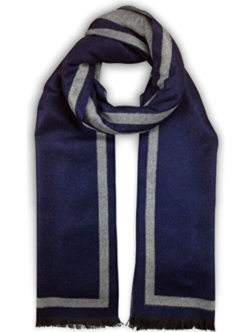 Bleu Nero Luxurious Winter Scarf Premium Cashmere Feel Unique Design Selection