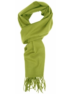 Love Lakeside-Men's Cashmere Feel Winter Solid Color Scarf