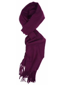 Love Lakeside-Men's Cashmere Feel Winter Solid Color Scarf