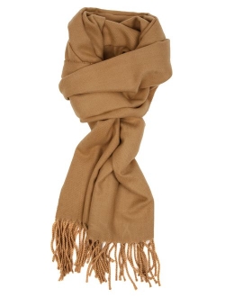 Love Lakeside-Men's Cashmere Feel Winter Solid Color Scarf