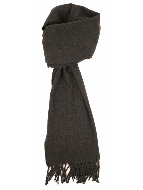 Love Lakeside-Men's Cashmere Feel Winter Solid Color Scarf