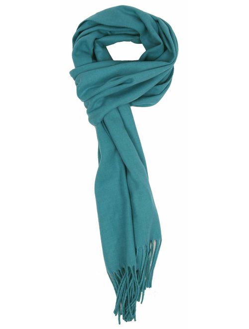 Love Lakeside-Men's Cashmere Feel Winter Solid Color Scarf