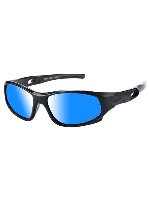 Pro Acme TR90 Unbreakable Polarized Sports Sunglasses for Kids Boys and Girls