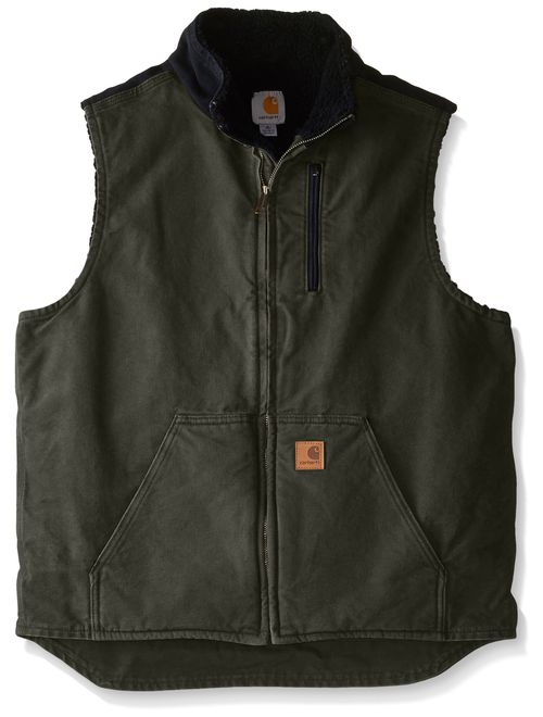 Carhartt Men's Mock Neck Vest Sherpa Lining