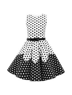 BlackButterfly Kids 'Amy' Vintage Polka Dot 50's Girls Dress