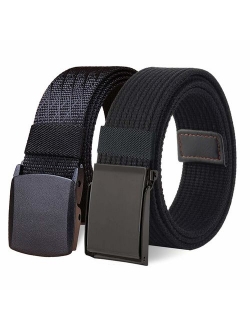 WYuZe 2 Pack Nylon Belt Outdoor Military Web Belt 1.5