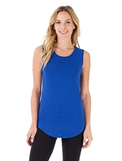 Rekucci Women's Soft Jersey Knit Sleeveless Tank Top (S-XXL)