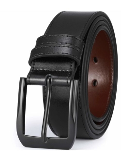 Beltox Fine Men's Casual Leather Buckle Adjustable Jeans Belts 1 1/2