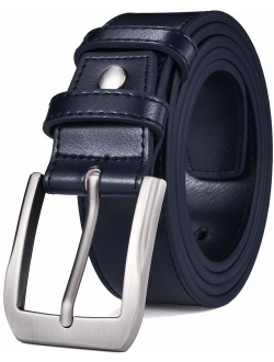 Beltox Fine Men's Casual Leather Buckle Adjustable Jeans Belts 1 1/2