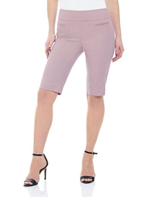 Rekucci Women's Ease in to Comfort Fit Pull-On Modern City Shorts