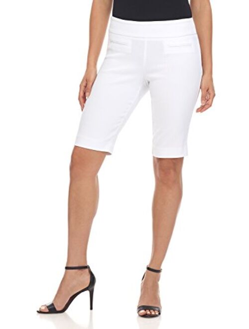 Rekucci Women's Ease in to Comfort Fit Pull-On Modern City Shorts