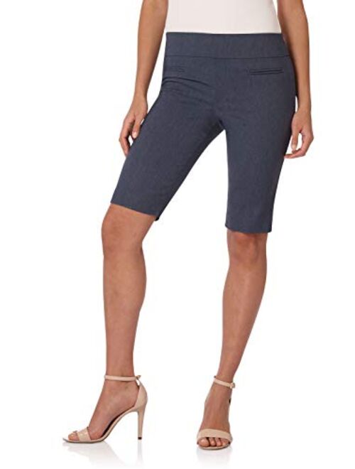 Rekucci Women's Ease in to Comfort Fit Pull-On Modern City Shorts